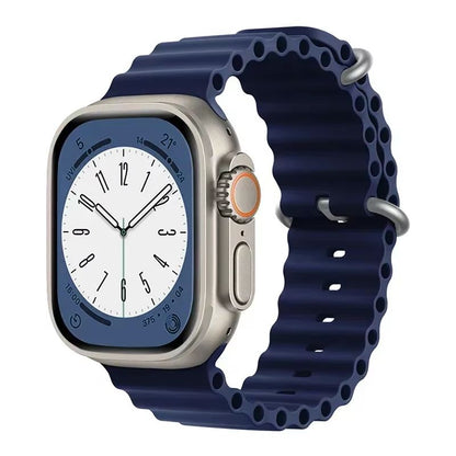 Silicone Ocean Band For Apple Watch  Premium Sport Strap For Series Ultra 2 10 9 8 7 6 SE 3849mm 6