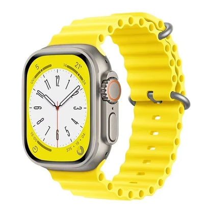 Silicone Ocean Band For Apple Watch  Premium Sport Strap For Series Ultra 2 10 9 8 7 6 SE 3849mm 7
