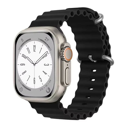 Silicone Ocean Band For Apple Watch  Premium Sport Strap For Series Ultra 2 10 9 8 7 6 SE 3849mm 8