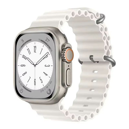 Silicone Ocean Band For Apple Watch  Premium Sport Strap For Series Ultra 2 10 9 8 7 6 SE 3849mm 9