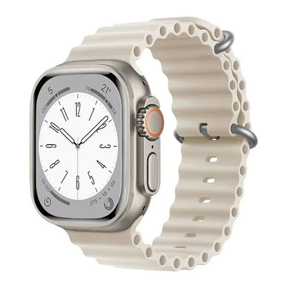 Silicone Ocean Band For Apple Watch  Premium Sport Strap For Series Ultra 2 10 9 8 7 6 SE 3849mm 11