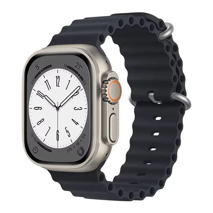 Silicone Ocean Band For Apple Watch  Premium Sport Strap For Series Ultra 2 10 9 8 7 6 SE 3849mm 14