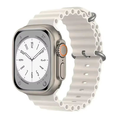 Silicone Ocean Band For Apple Watch  Premium Sport Strap For Series Ultra 2 10 9 8 7 6 SE 3849mm 29