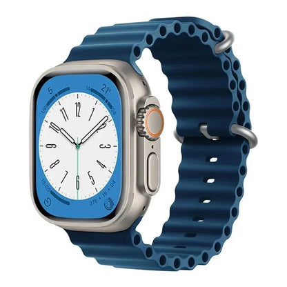 Silicone Ocean Band For Apple Watch  Premium Sport Strap For Series Ultra 2 10 9 8 7 6 SE 3849mm 23