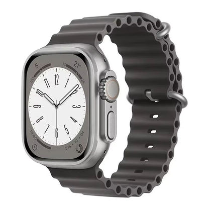 Silicone Ocean Band For Apple Watch  Premium Sport Strap For Series Ultra 2 10 9 8 7 6 SE 3849mm 24