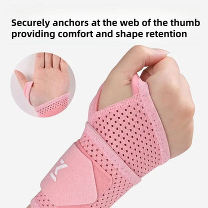 Breathable Wrist Support Brace  Adjustable Compression Sleeve For Gym Work And Pain Relief 1