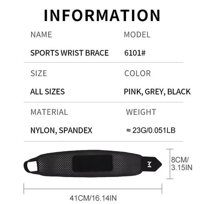 Breathable Wrist Support Brace  Adjustable Compression Sleeve For Gym Work And Pain Relief 5