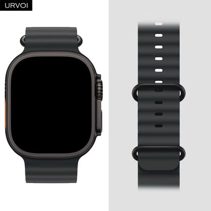 URVOI Ocean Band for Apple Watch – Premium Silicone Sport Strap for Ultra 3, 2, and Series 11–6 SE (46–49mm)