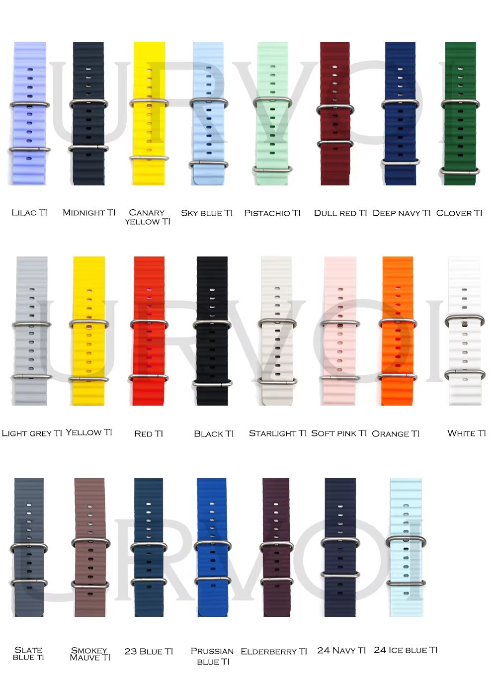 URVOI Ocean Band For Apple Watch  Premium Silicone Sport Strap For Ultra 3 2 And Series 116 SE 4649 2
