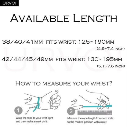 URVOI Ocean Band For Apple Watch  Premium Silicone Sport Strap For Ultra 3 2 And Series 116 SE 4649 4