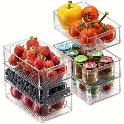 Transparent Refrigerator Organizer Box  Durable EasytoClean Food Storage Container For Fruits Veget 3