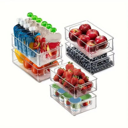 Transparent Refrigerator Organizer Box  Durable EasytoClean Food Storage Container For Fruits Veget 4