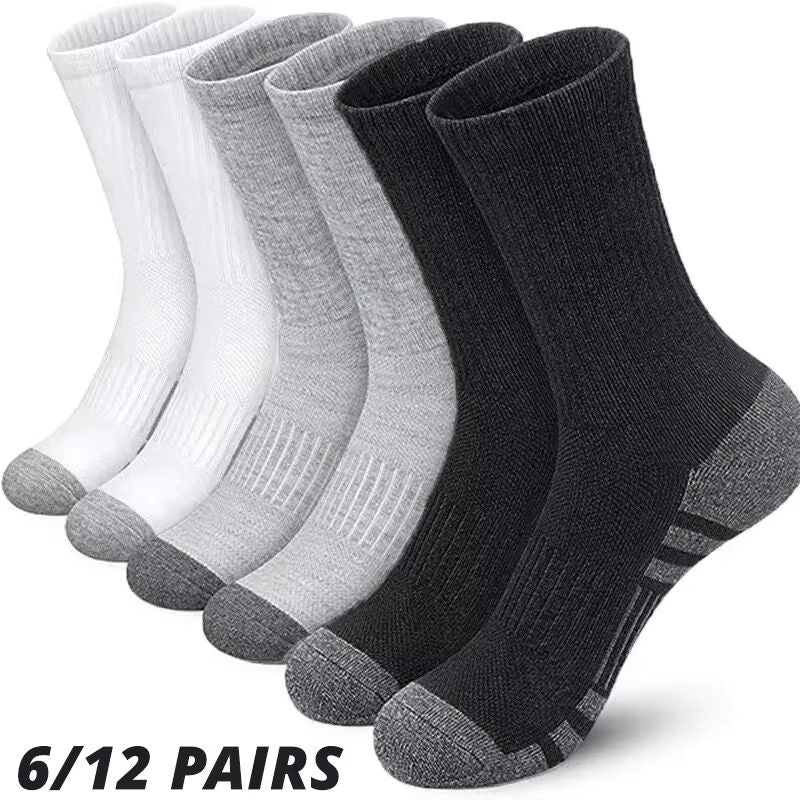 Men's Premium Outdoor Athletic Socks – Breathable, Ground-Gripping, and Cushioned Performance Wear