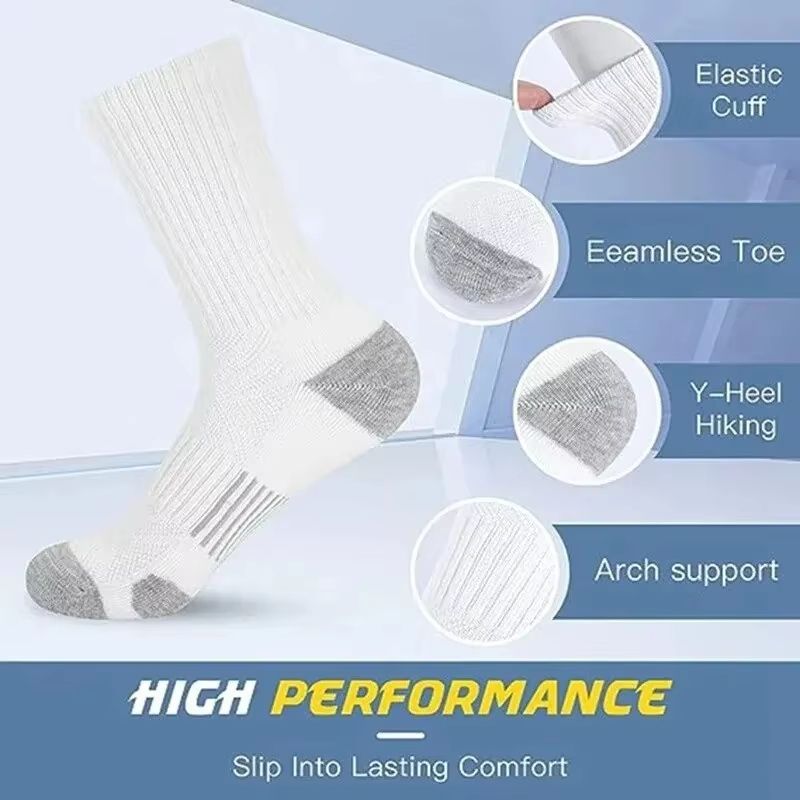 Mens Premium Outdoor Athletic Socks  Breathable GroundGripping And Cushioned Performance Wear 4