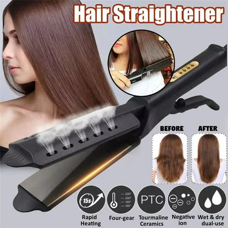 DualUse Hair Straightener And Curler  4Gear Portable Hair Styling Tool With Constant Temperature Co 3