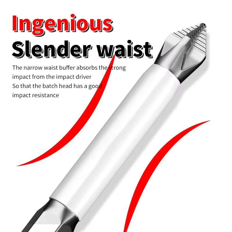Magnetic NonSlip Cross Head Screwdriver Bit Set  High Hardness Electric Drill Bits For Precision Wo 1