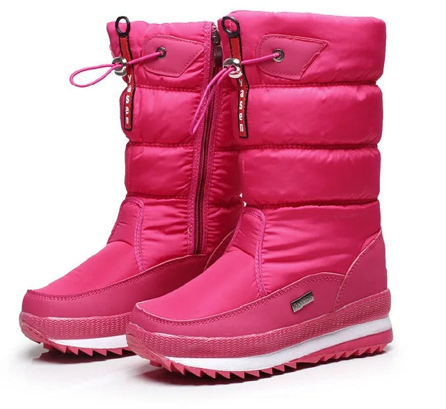Fashion Women Winter Boots Thick Plush Waterproof Snow Shoes NonSlip Warm Fur Platform Boots For Co 6