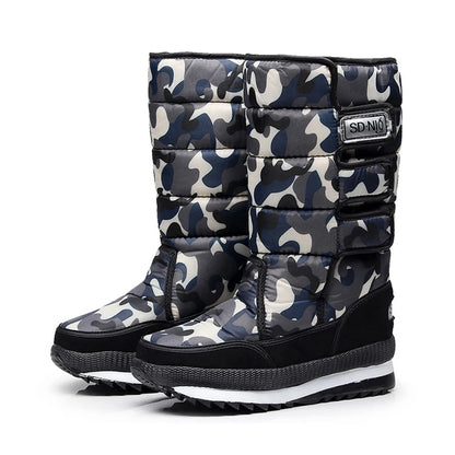 Fashion Women Winter Boots Thick Plush Waterproof Snow Shoes NonSlip Warm Fur Platform Boots For Co 8