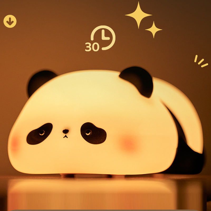 Cute Panda Night Light, Touch Sensor, Silicone Kids Nightlight, Christmas Gift, Bedside Lamp, Bedroom Decor