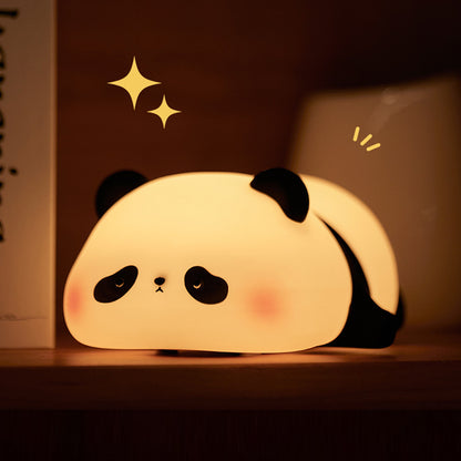 Cute Panda Night Light, Touch Sensor, Silicone Kids Nightlight, Christmas Gift, Bedside Lamp, Bedroom Decor