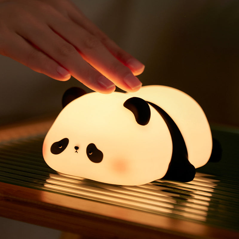 Cute Panda Night Light, Touch Sensor, Silicone Kids Nightlight, Christmas Gift, Bedside Lamp, Bedroom Decor