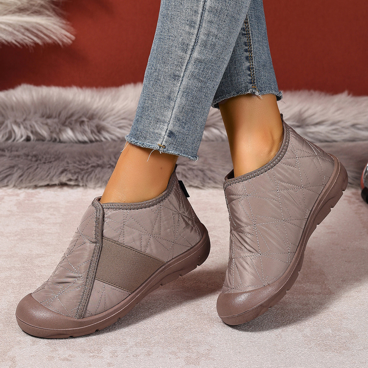 Lightweight Comfortable Womens Casual Shoes Plush Warm Cotton Snow Boots For Winter Style And Comfo 1