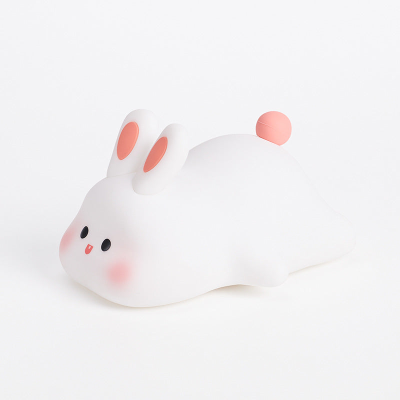 Cute Animal Night Light, Touch Sensor Kids Nightlight, Silicone Bedside Lamp, Cartoon Bedroom Decor, Christmas Gift