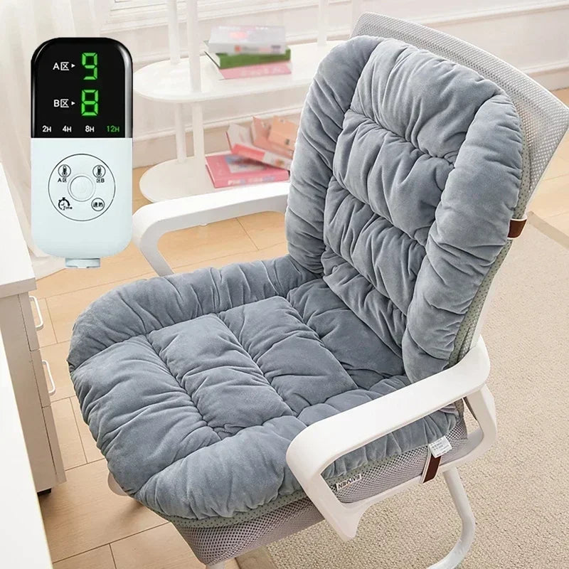 Heating Pad Office Chair Electric Heating Cushion With Backrest Integrated Thermostatic Mat 9 Gears