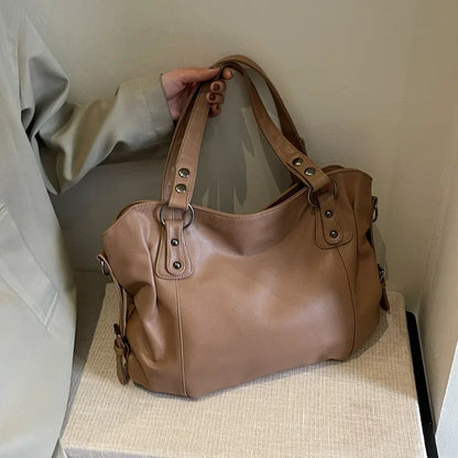 High Quality Contrasting Colors, Soft Interior, Women's Handbags, Fashion Zipper Compartment Shoulder Bags