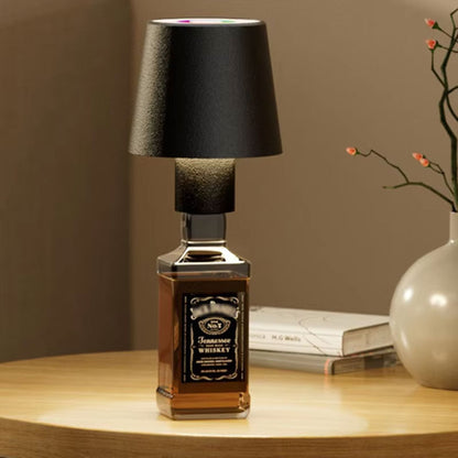 Creative Wine Bottle Lamp, Portable, Dimmable, for Bar, Restaurant, Camping Decor