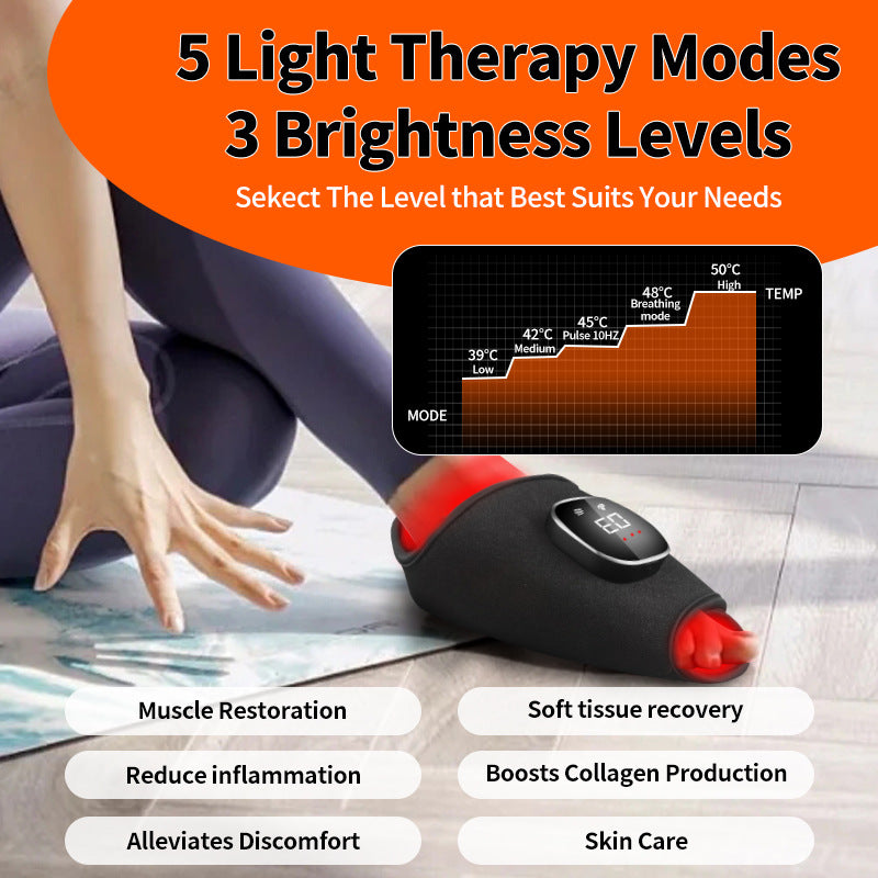 Wireless Red Light Therapy Belt Wrist Ankle Massage With Light Therapy Pain Relief For Achilles Ten 2
