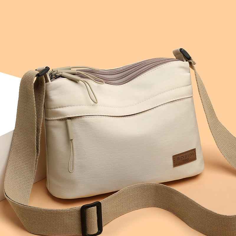 Canvas Handbag, Multi-pocket Purse for Women, Capacity Shoulder Crossbody Bag, Main Pockets High, Suitable for Mothers