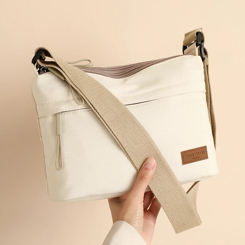Canvas Handbag, Multi-pocket Purse for Women, Capacity Shoulder Crossbody Bag, Main Pockets High, Suitable for Mothers