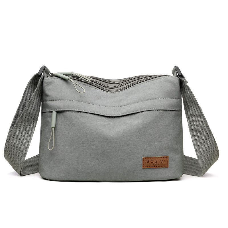 Canvas Handbag, Multi-pocket Purse for Women, Capacity Shoulder Crossbody Bag, Main Pockets High, Suitable for Mothers