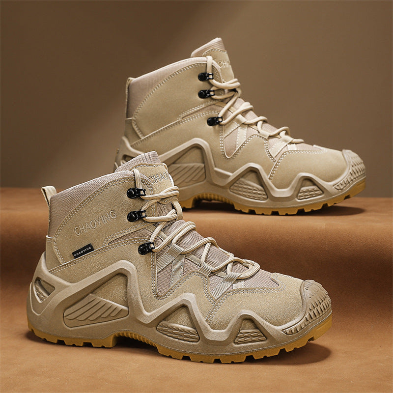 Durable Men Tactical Boots Military Desert Army Boots Waterproof Work  Hiking Shoes For Outdoor Use 3