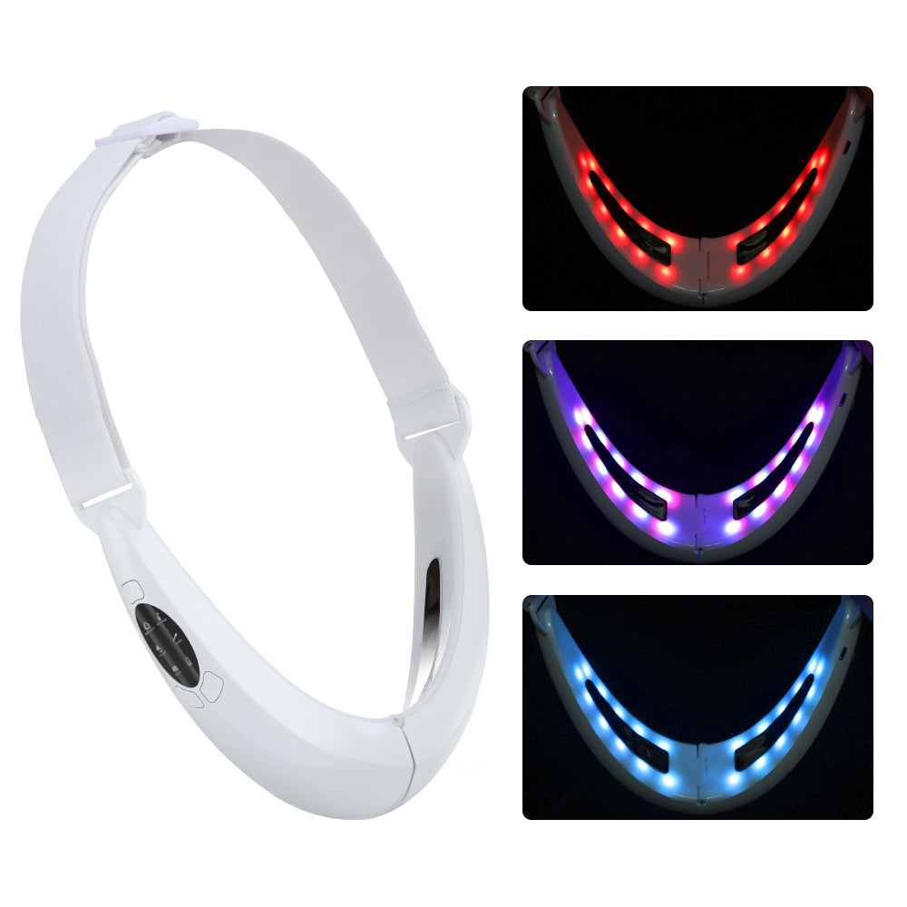 Face Slimming Massager 5 Modes EMS V Shape Lift Belt Vibration Face Lift Tighten Device Skin Care L 2