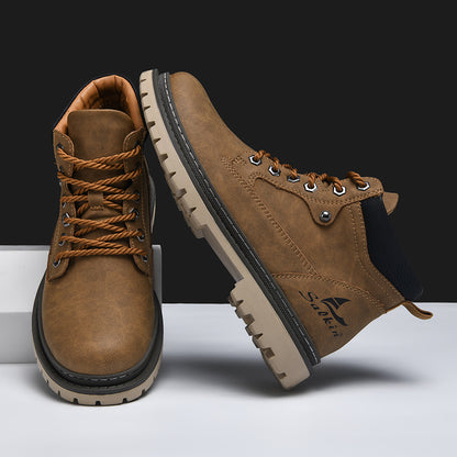 Premium Handmade Men Boots Leather Ankle Winter Shoes For Hiking Outdoor Work  Casual Wear With Ant 3