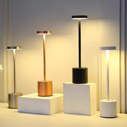 Rechargeable Desk Lamp, Portable, Cordless, Touch Control, Adjustable Bedside Lamp, Creative Ambient Light for Room