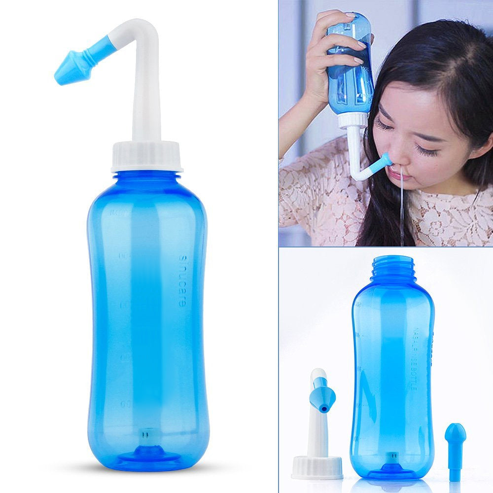 Nasal Wash Cleaner Nasal Rinse Bottle Nasal Irrigator For Sinus Relief Nose Protector For Kids And  1