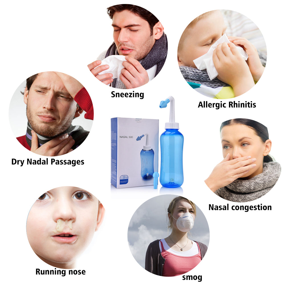 Nasal Wash Cleaner Nasal Rinse Bottle Nasal Irrigator For Sinus Relief Nose Protector For Kids And  2