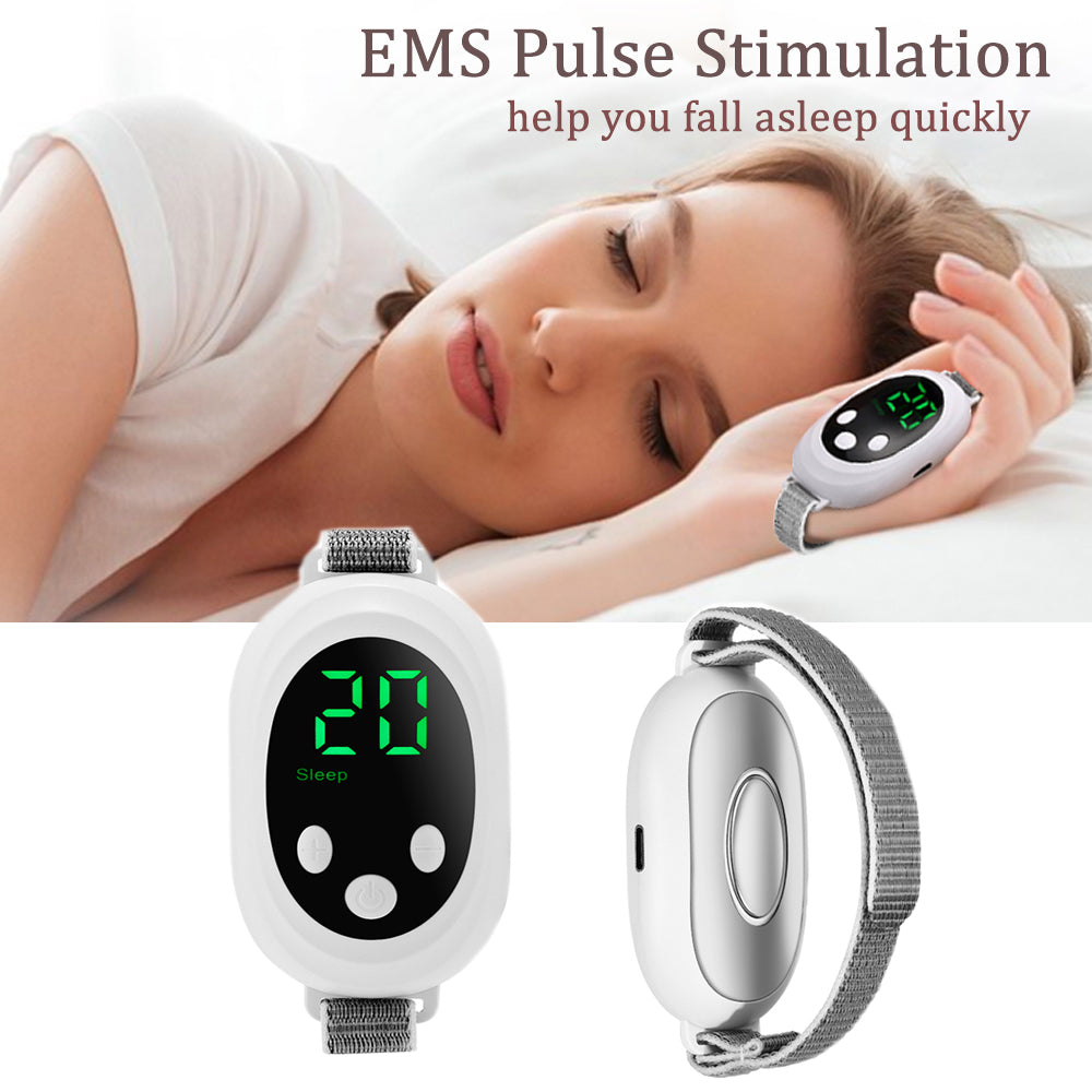 EMS Sleep Aid Machine, Microcurrent Sleep Aid Device, Palm Pulse Massager, Natural Insomnia Relief, Sleep Instrument