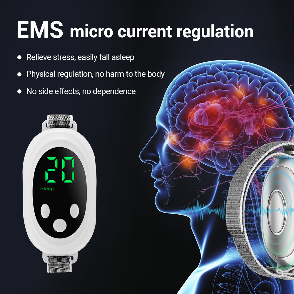 EMS Sleep Aid Machine Microcurrent Sleep Aid Device Palm Pulse Massager Natural Insomnia Relief Sle 5