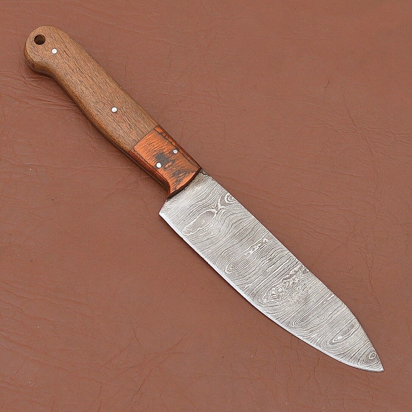 Damascus Steel Culinary Fillet Knife  Handmade Precision Blade For Kitchen Or Outdoor Use 1