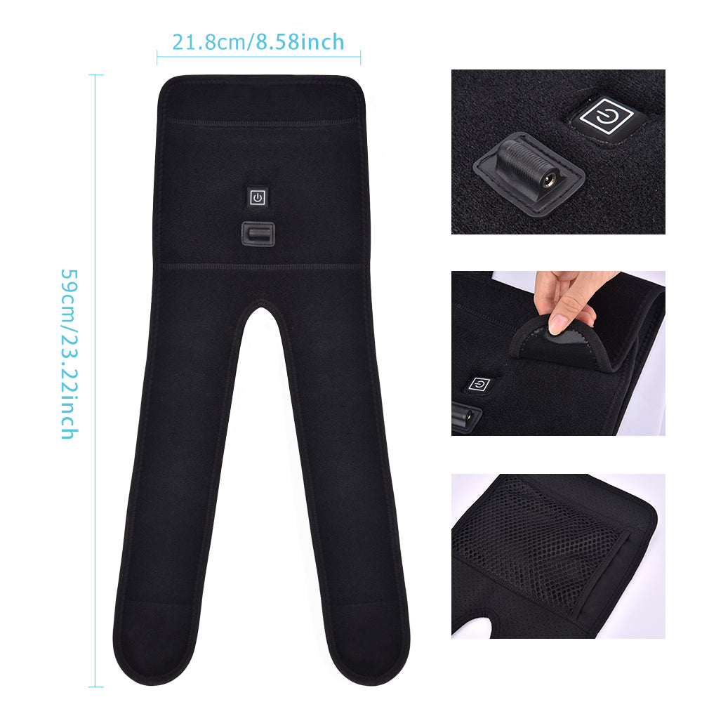 Thermal Therapy Heated Knee Brace USB Electric Knee Heating Pad Joint Pain Relief Arthritis Support 2