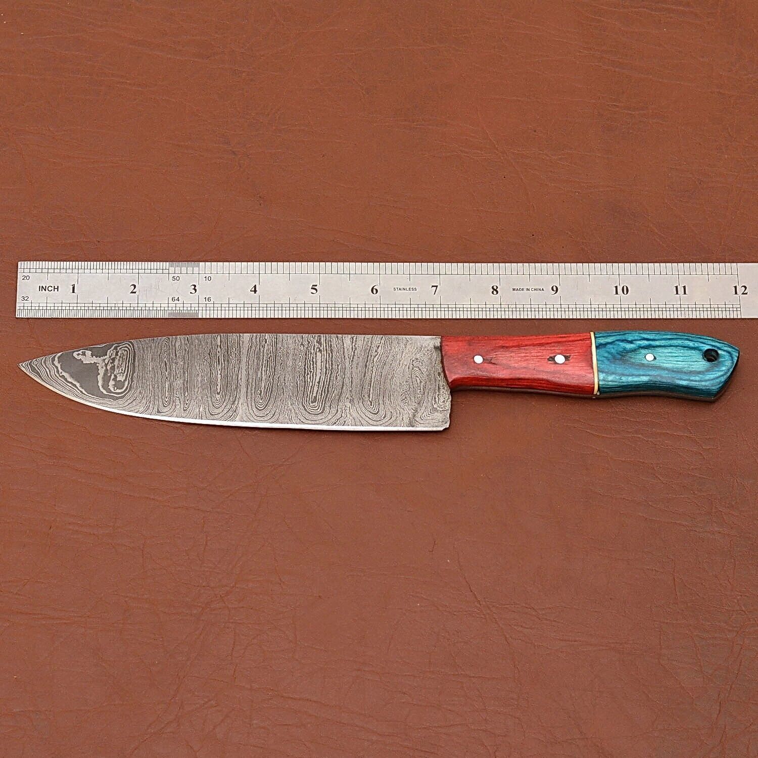 HandForged Damascus Steel Fillet Knife  Artistic Chef Knife For Kitchen Hunting  Camping 2