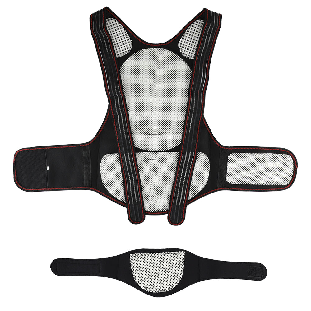 Self Heating Lumbar Pad Magnetic Back Heated Vest Posture Corrector Waist Brace Corset For Back Sho 1