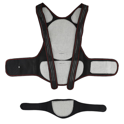 Self Heating Lumbar Pad Magnetic Back Heated Vest Posture Corrector Waist Brace Corset For Back Sho 1