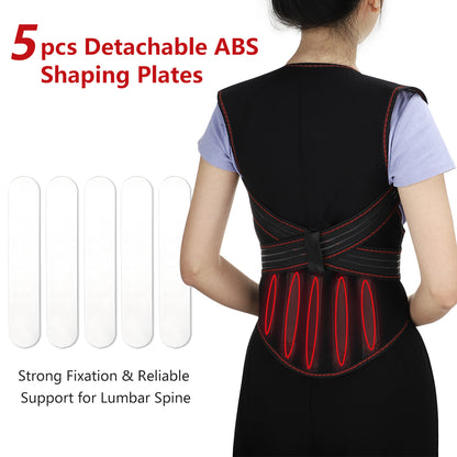 Self Heating Lumbar Pad Magnetic Back Heated Vest Posture Corrector Waist Brace Corset For Back Sho 4