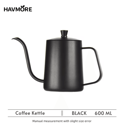 BrewMaster 600ml Stainless Steel Gooseneck Coffee Kettle For Barista Precision 2