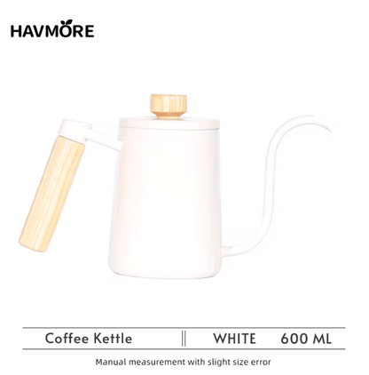 BrewMaster 600ml Stainless Steel Gooseneck Coffee Kettle For Barista Precision 5